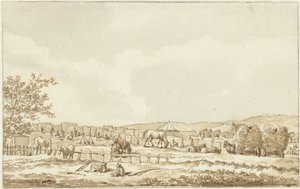 Obóz wojskowy na Droogberg w Overveen, 19 września 1787
