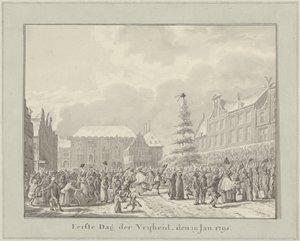 Rewolucja w Haarlemie, 19 stycznia 1795 Pierwszy Dzień Wolności, 19 stycznia 1791 (tytuł na obiekcie)