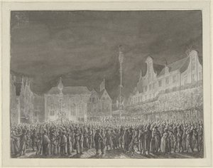 Obchody Proklamacji Sojuszu z Francją na Grote Markt w Haarlemie, 1795