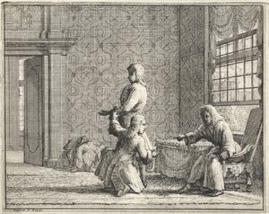 Krawiec we wnętrzu autorstwa Vincent Laurensz. van der Vinne (II)