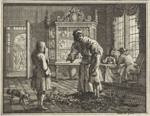 Ojciec gani swoje dzieci autorstwa Vincent Laurensz. van der Vinne (II)