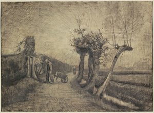 Droga za plebanią w Nuenen autorstwa Vincent van Gogh (signed by artist)