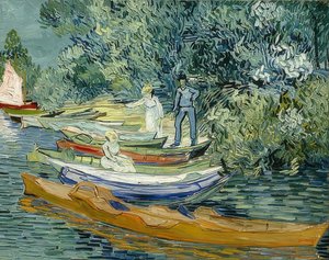 Na brzegu rzeki Oise w Auvers. 1890 autorstwa Vincent van Gogh