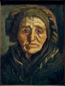 Żona rolnika: stara kobieta z ciemnym kapturem autorstwa Vincent van Gogh
