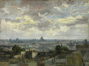 Widok na Paryż. 1886 autorstwa Vincent van Gogh