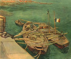 Łodzie na Rodanie, sierpień 1888, 1947. autorstwa Vincent van Gogh