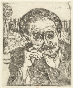 Dr Gachet Człowiek z fajką, 1890. autorstwa Vincent van Gogh