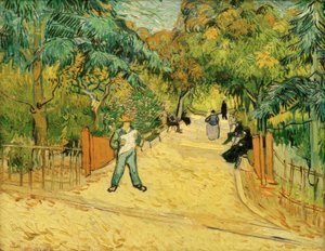 Wejście do parku w Arles z spacerowiczami autorstwa Vincent van Gogh