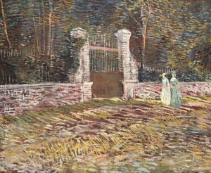 Wejście do parku Voyer-d"Argenson w Asnieres, 1887 autorstwa Vincent van Gogh