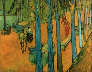 Spadające jesienne liście (Les Alyscamps) autorstwa Vincent van Gogh