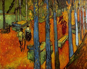 Opadające liście (Les Alyscamps) autorstwa Vincent van Gogh
