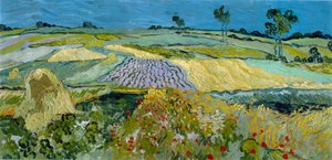 Pola w pobliżu Auvers autorstwa Vincent van Gogh