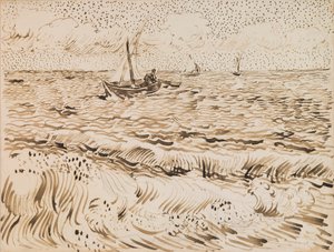 Łodzie rybackie w Saintes-Maries-de-la-Mer autorstwa Vincent van Gogh