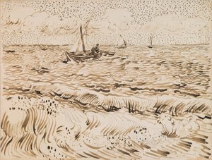 Łodzie rybackie w Saintes-Maries-de-la-Mer autorstwa Vincent van Gogh