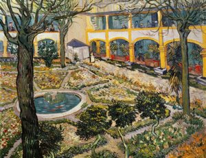 Ogród szpitala w Arles autorstwa Vincent van Gogh