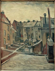 Hinterhofe w Antwerpii autorstwa Vincent van Gogh