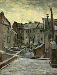 Domy widziane z tyłu, Antwerpia par Gogh, Vincent, van (1853-1890). Olej na płótnie, format : 43,7x33,7 autorstwa Vincent van Gogh