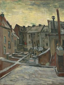Domy widziane od tyłu autorstwa Vincent van Gogh