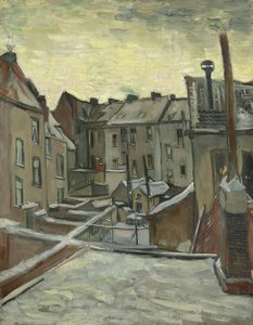 Domy widziane od tyłu autorstwa Vincent van Gogh