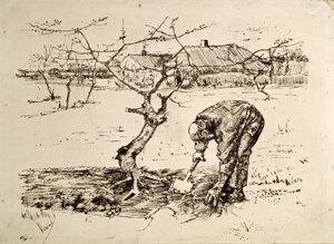W sadzie 1883 autorstwa Vincent van Gogh