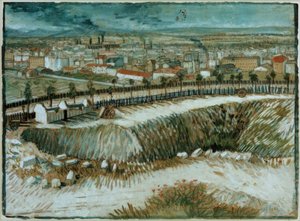 Krajobraz przemysłowy - Na obrzeżach Paryża w pobliżu Montmartre autorstwa Vincent van Gogh