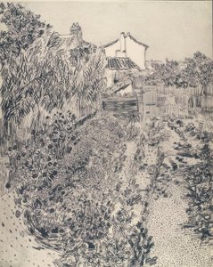 Mały ogródek domków autorstwa Vincent van Gogh