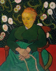 Kobieta z La Berceuse kołysząca kołyskę, Augustine-Alix Pellicot Roulin, 1851-1930, 1889. autorstwa Vincent van Gogh