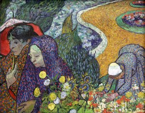 „Pamięć ogrodu w Etten Ladies of Arles”, 1888 autorstwa Vincent van Gogh