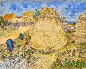 stosy pszenicy autorstwa Vincent van Gogh