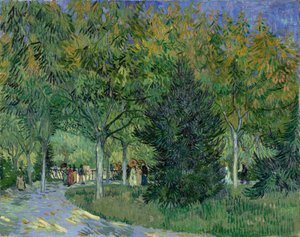 Ścieżka w parku Arles, 1888. autorstwa Vincent van Gogh