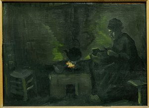 Chłop w pobliżu atru (obraz na płótnie) autorstwa Vincent van Gogh