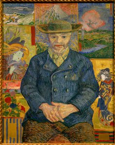 Portret ojca Tanguy Obraz Vincenta Van Gogha (1853-1890) 1887 Nd. 0,92x0,73 m Paryż, musee Rodin - Portret ojca Tanguy (Julien Tanguy autorstwa Vincent van Gogh