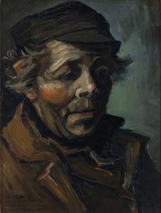 Portret chłopa: szkic do obrazu „Zjadacze ziemniaków”  autorstwa Vincent van Gogh