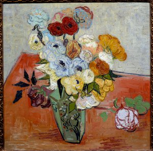 Róże i zawilce autorstwa Vincent van Gogh