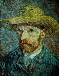 Autoportret w słomkowym kapeluszu autorstwa Vincent van Gogh