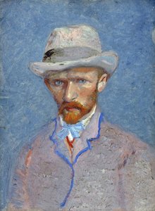 Autoportret autorstwa Gogha, Vincenta, van (1853-1890). Olej na tekturze, format : 19x14,1 autorstwa Vincent van Gogh