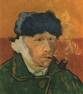 Autoportret z zabandażowanym uchem i fajką, luty 1889, 1947. autorstwa Vincent van Gogh