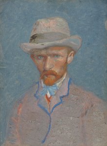 Autoportret z szarym filcowym kapeluszem autorstwa Vincent van Gogh