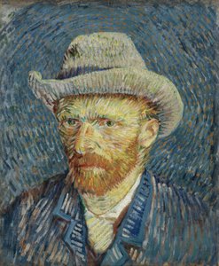 Autoportret w szarym filcowym kapeluszu autorstwa Vincent van Gogh