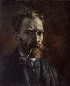Autoportret z fajką, 1886 autorstwa Vincent van Gogh
