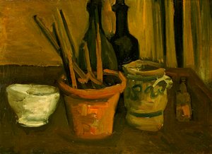 Martwa natura pędzli w doniczce autorstwa Vincent van Gogh