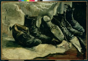 Trzy pary butów autorstwa Vincent van Gogh