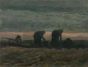 Dwie kobiety na wrzosowisku autorstwa Vincent van Gogh