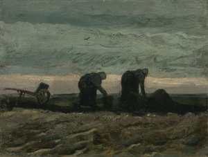 Dwie kobiety na wrzosowisku autorstwa Vincent van Gogh