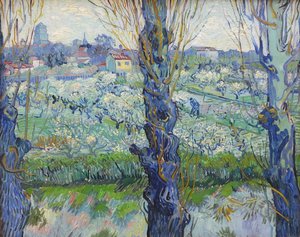Widok na Arles, kwitnące sady autorstwa Vincent van Gogh