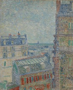 Widok na Paryż z mieszkania Theo przy Rue Lepic autorstwa Vincent van Gogh