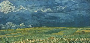 Pola pszenicy pod burzowymi chmurami, lipiec 1890, 1947. autorstwa Vincent van Gogh