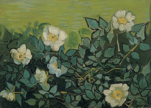 Wildrosen. 1889 autorstwa Vincent van Gogh