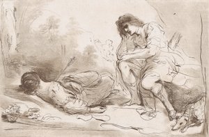 Cefalus i Prokrys, 1764-98. autorstwa Vincenzio Vangelisti