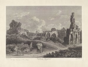 Amfiteatr w Kapui Anfiteatro Campano a S. Maria di Capua (tytuł na obiekcie) autorstwa Vincenzo Alloja
